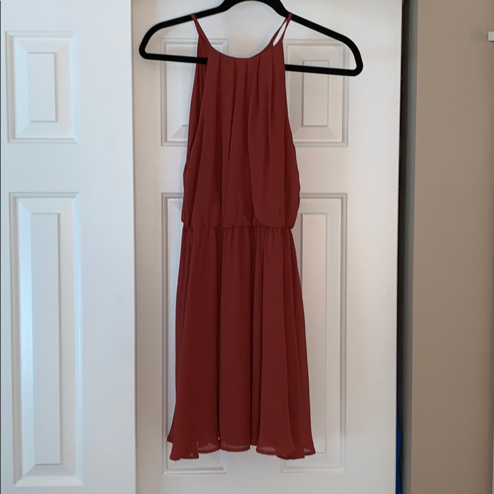 Coral dress